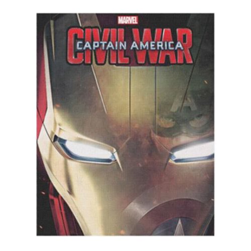 Captain America: Civil War Cap in Iron Man's Reflection Wood Wall Art